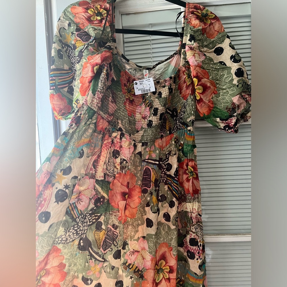 Midi printed dress